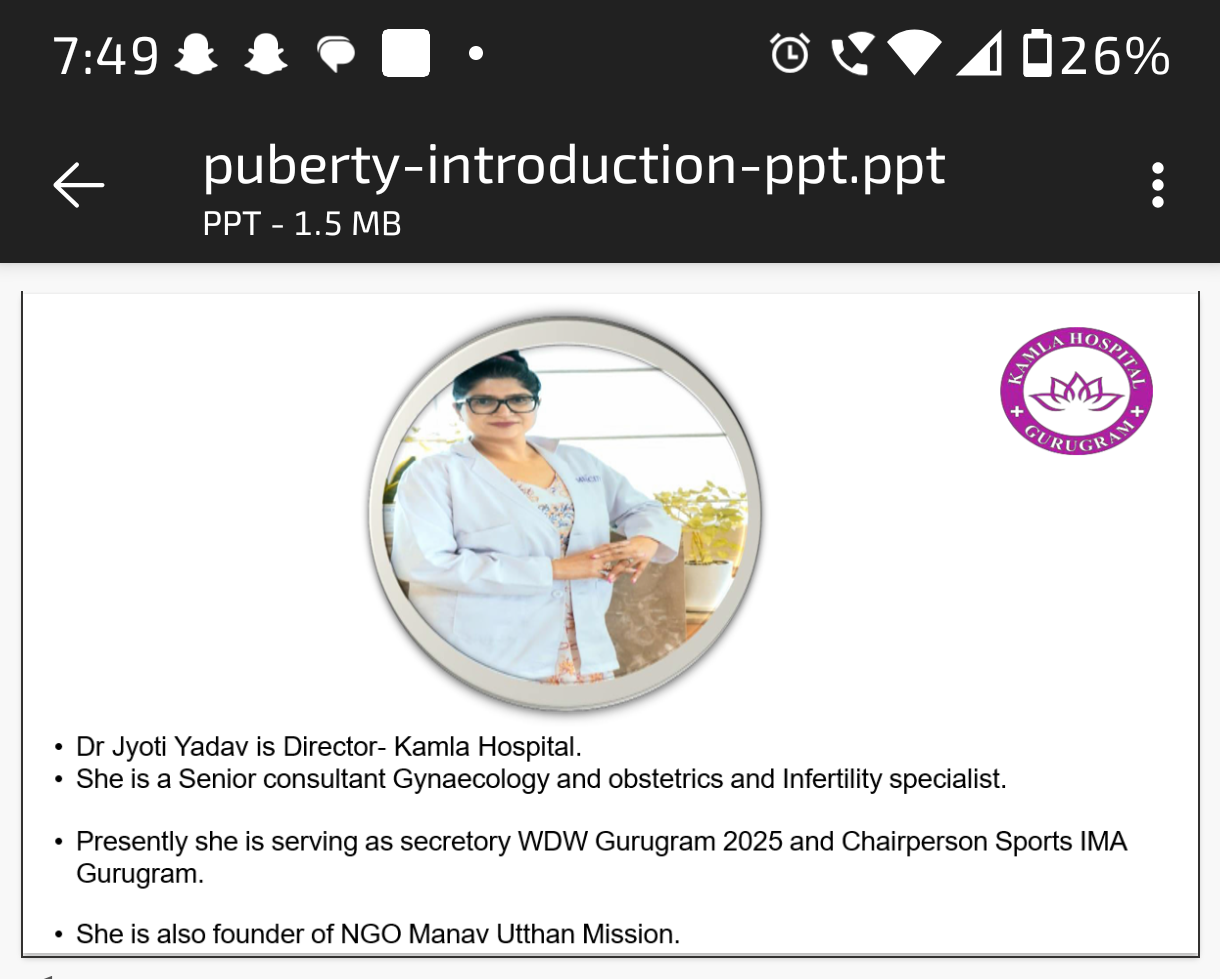 Empowering Adolescence: MYP 3 Session On Puberty And Well-Being