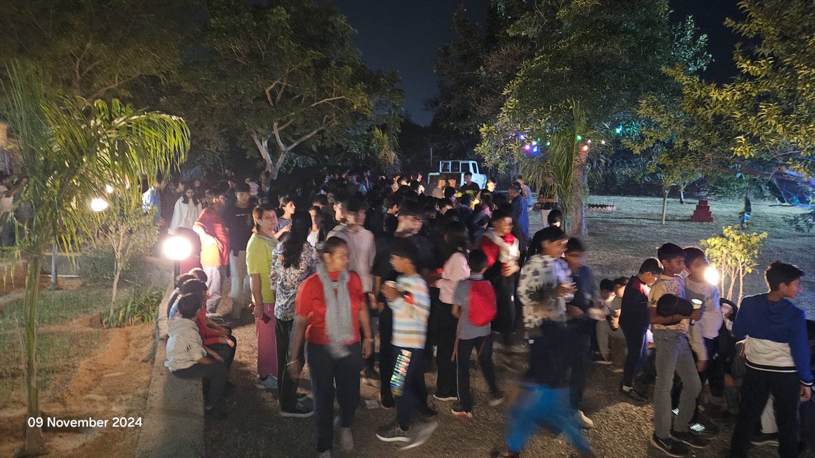Moonlit Adventure: Students Embrace the Aravalis on Night Hike