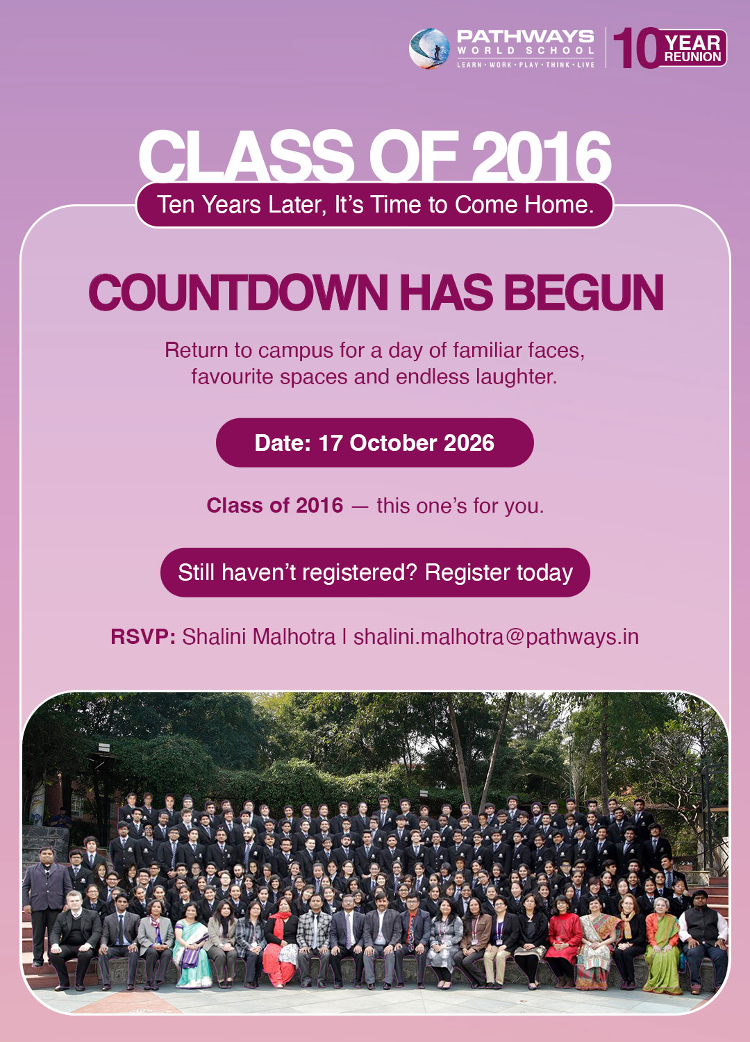 10 Year Alumni Reunion