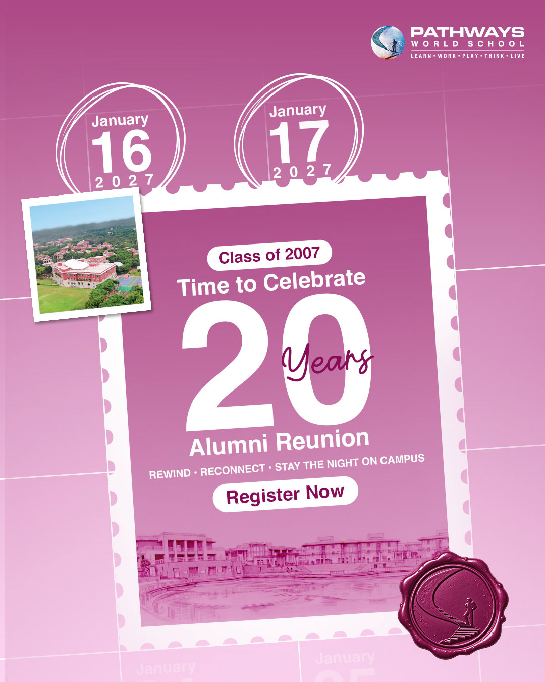 20 Year Alumni Reunion