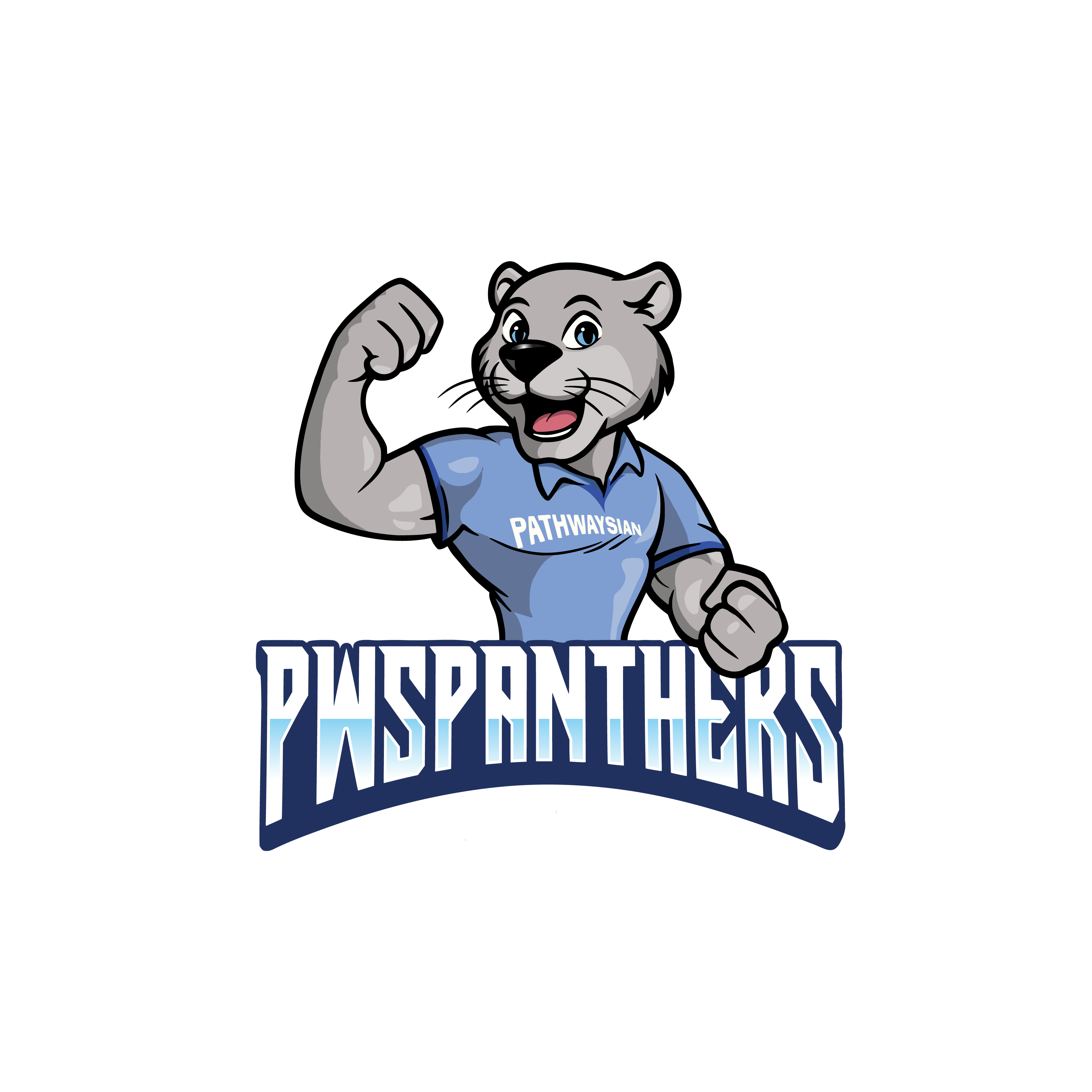 3D Half Body With Text